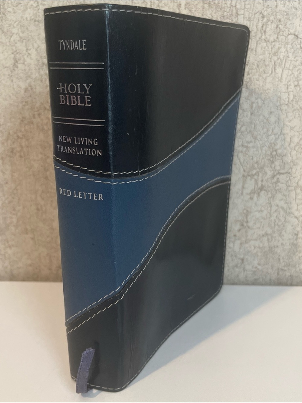 Holy Bible New Living Translation Tyndale Blue Bonded Leather Red Letter